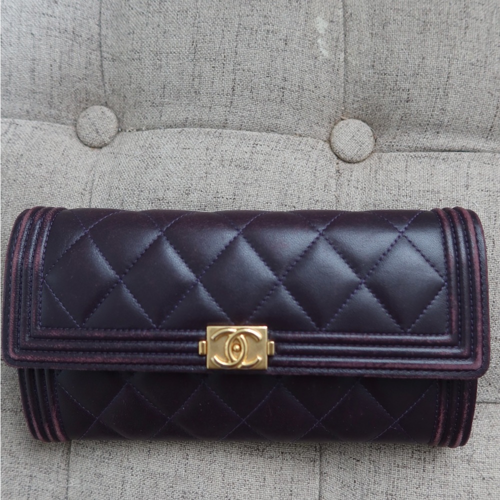 Chanel Quilted Leather Bifold Wallet